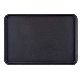 Cambro Camtread rectangular non-slip fiberglass tray black 36x46cm