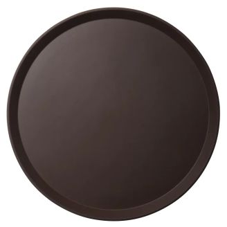 Cambro Camtread round non-slip fiberglass tray brown 40.5cm