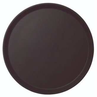 Cambro Camtread round non-slip fiberglass tray black 45cm