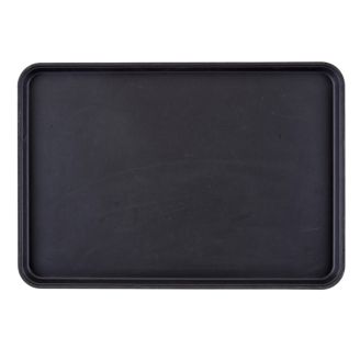 Cambro Camtread rectangular non-slip fiberglass tray black 45x65cm
