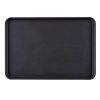 Cambro Camtread rechteckiges rutschfestes Fiberglas-Tablett schwarz 45x65cm