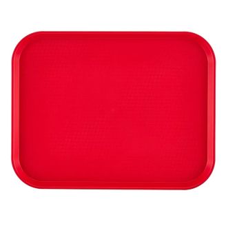 Cambro bandeja comida r&aacute;pida roja 30x41cm