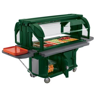Cambro versa 5 ft foodbar met opbergruimte - ultra serie - groen (519)