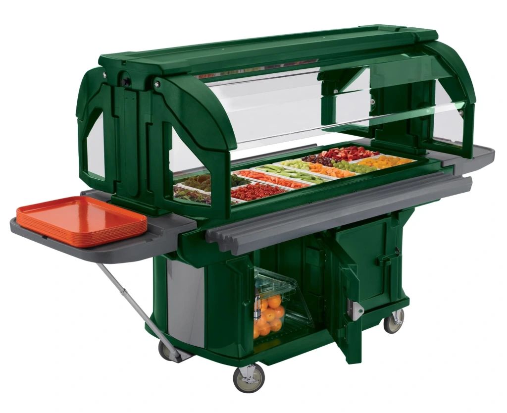 Cambro versa 5 ft foodbar met opbergruimte - ultra serie - groen (519)