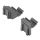 Cambro basics plus series corner connectors - brushed graphite (580)