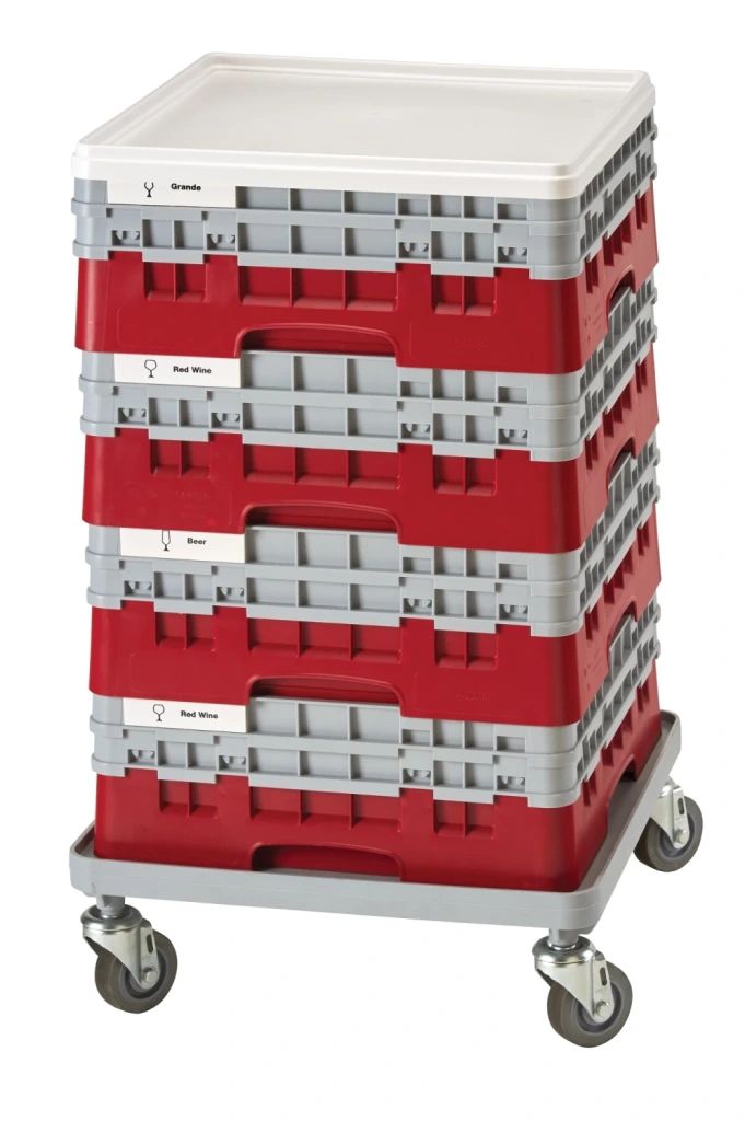 Cambro camdollies zonder handvat voor afwasrekken - zachtgrijs (151)