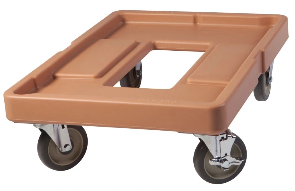 Cambro camdollies zonder handvat - cd400 voor horeca apparatuur - koffie beige (157)