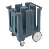 Cambro non-adjustable dish caddies - poker chip - granite gray (191)