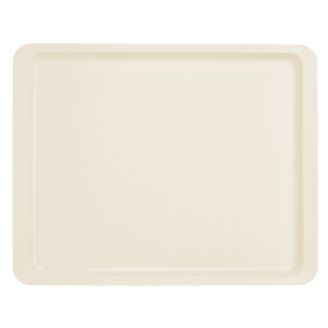 Cambro Bandejas Versa Lite de poli&eacute;ster - Forma de borde plano con superficie lisa - Blanco perla (A33)