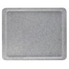 Cambro polyester versa lite trays - flat edge shape with smooth surface - granite (a83)