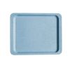Cambro polyester versa trays vlakke randvorm met glad oppervlak - gespikkeld blauw (a36)