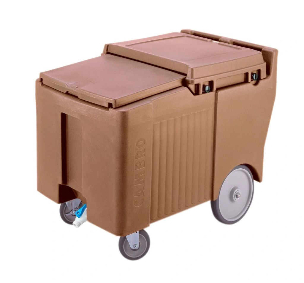 Cambro coperchio scorrevole 175 libbre 80 kg contenitori per ghiaccio - beige caff&egrave; (157)