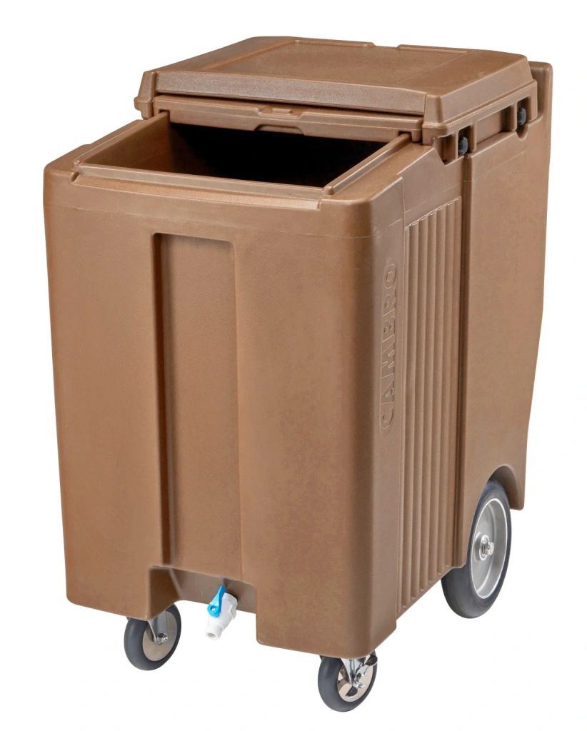 Cambro slidinglid 200 lbs 91 kg ice caddies - coffee beige (157)