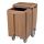 Cambro slidinglid 200 lbs 91 kg ice caddies - coffee beige (157)