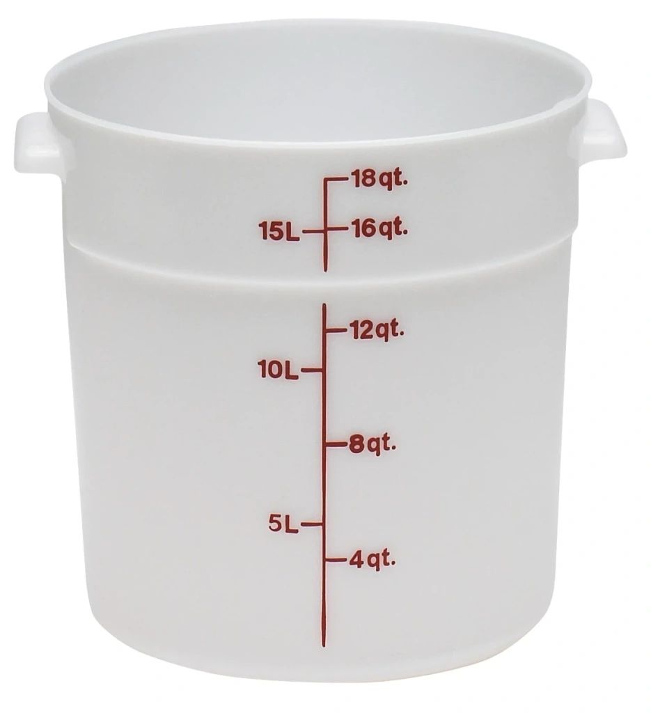 Cambro poly rundor - vit (148)