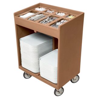 Cambro carrello porta vassoi e posate - beige caff&egrave; (157)