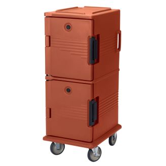 Cambro model ultra base camcarts do pojemnik&oacute;w na żywność - upc800 - ceglasty (402)