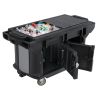 Cambro Mesas de trabajo Versa de 5 pies con mesa de almacenamiento - Serie Ultra - Negro (110)