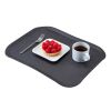 Cambro Century Tabletts mit Holzmaserung, strukturierte, rutschfeste Gummioberfl&auml;che &ndash; schwarzer Gummi (110)