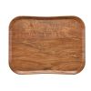 Cambro century wood grain trays textured clear non-slip surface - brown olive (f90)