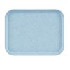 Cambro Bandejas de poli&eacute;ster de perfil alto con forma versa y superficie lisa - azul moteado (a36)