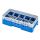 Cambro camrack 10 compartimenten maximale glasdiameter 3 716 87 cm rekken halve maat - marineblauw (186)
