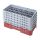 Cambro Camrack 10 compartimentos Di&aacute;metro m&aacute;ximo del cristal 3 716 87 cm Estantes de medio tama&ntilde;o - ar&aacute;ndano (416)