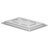 Cambro płaskie pokrywki Camwear half size do pudełek na żywność - przezroczyste (135)