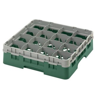 Cambro camrack 16 przegr&oacute;dek maksymalna średnica szkła 4 38 1111 cm stojaki pełnowymiarowe - sherwood zielony (119)