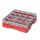 Cambro camrack 16 fack maximal glasdiameter 4 38 1111 cm st&auml;ll full storlek - r&ouml;d (163)