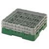 Cambro camrack 16 przegr&oacute;dek maksymalna średnica szkła 4 38 1111 cm stojaki pełnowymiarowe - sherwood zielony (119)