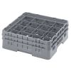 Cambro Camrack 16 compartimentos Di&aacute;metro m&aacute;ximo de vidrio 4,38 x 11,11 cm Estantes tama&ntilde;o completo - Gris suave (151)