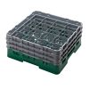 Cambro Camrack 16 compartiments diam&egrave;tre maximum du verre 4 38 1111 cm racks pleine taille - vert sherwood (119)