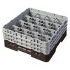 Cambro camrack 16 przegr&oacute;dek maksymalna średnica szkła 4 38 1111 cm stojaki pełnowymiarowe - brązowe (167)