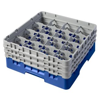Cambro Camrack 16 compartiments diam&egrave;tre maximum du verre 4 38 1111 cm racks pleine taille - bleu (168)