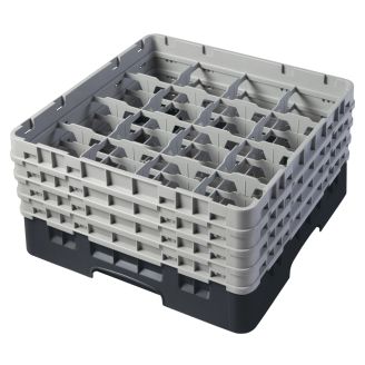 Cambro Camrack 16 compartiments diam&egrave;tre maximum du verre 4 38 1111 cm racks pleine taille - noir (110)