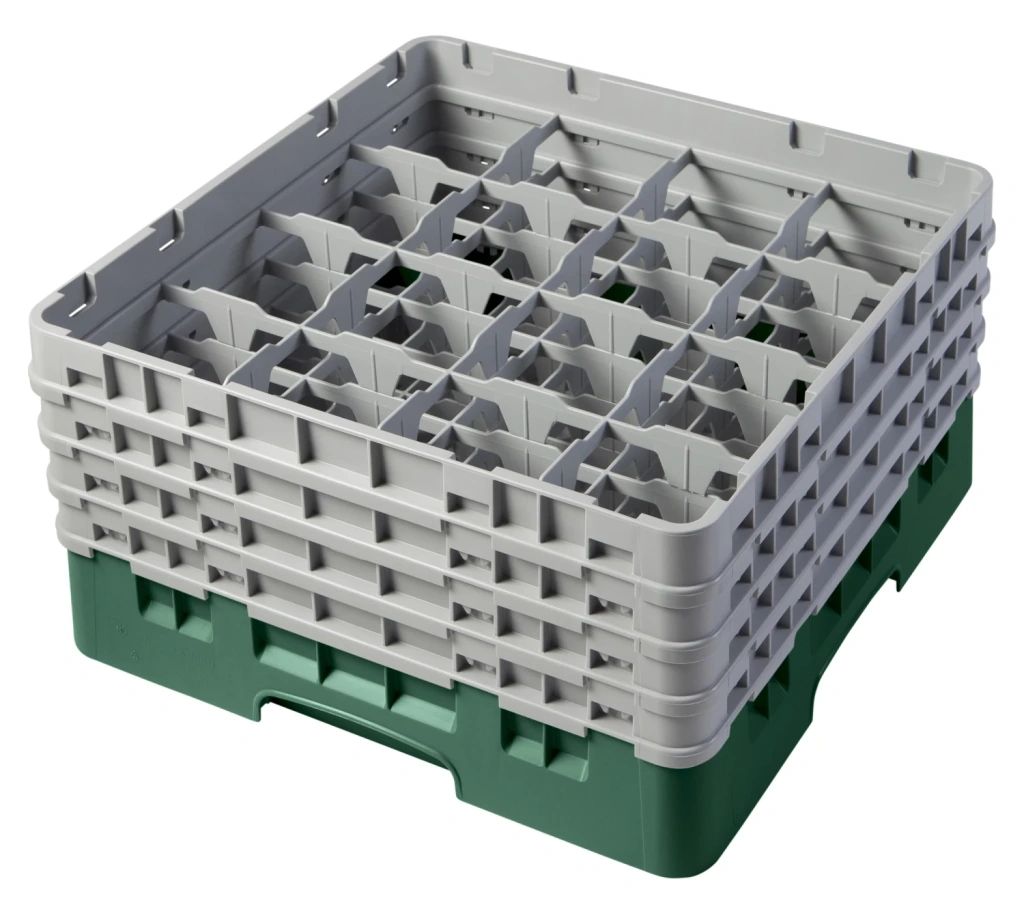 Cambro camrack 16 fack maximal glasdiameter 4 38 1111 cm st&auml;ll full storlek - sherwoodgr&ouml;n (119)