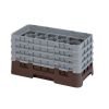 Cambro Camrack 17 F&auml;cher maximaler Glasdurchmesser 2 78 73 cm Gestelle halbe Gr&ouml;&szlig;e - braun (167)