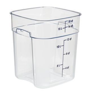 Cambro camsquares 18 qt 172 l freshpro voedselcontainers camwear - helder (135)