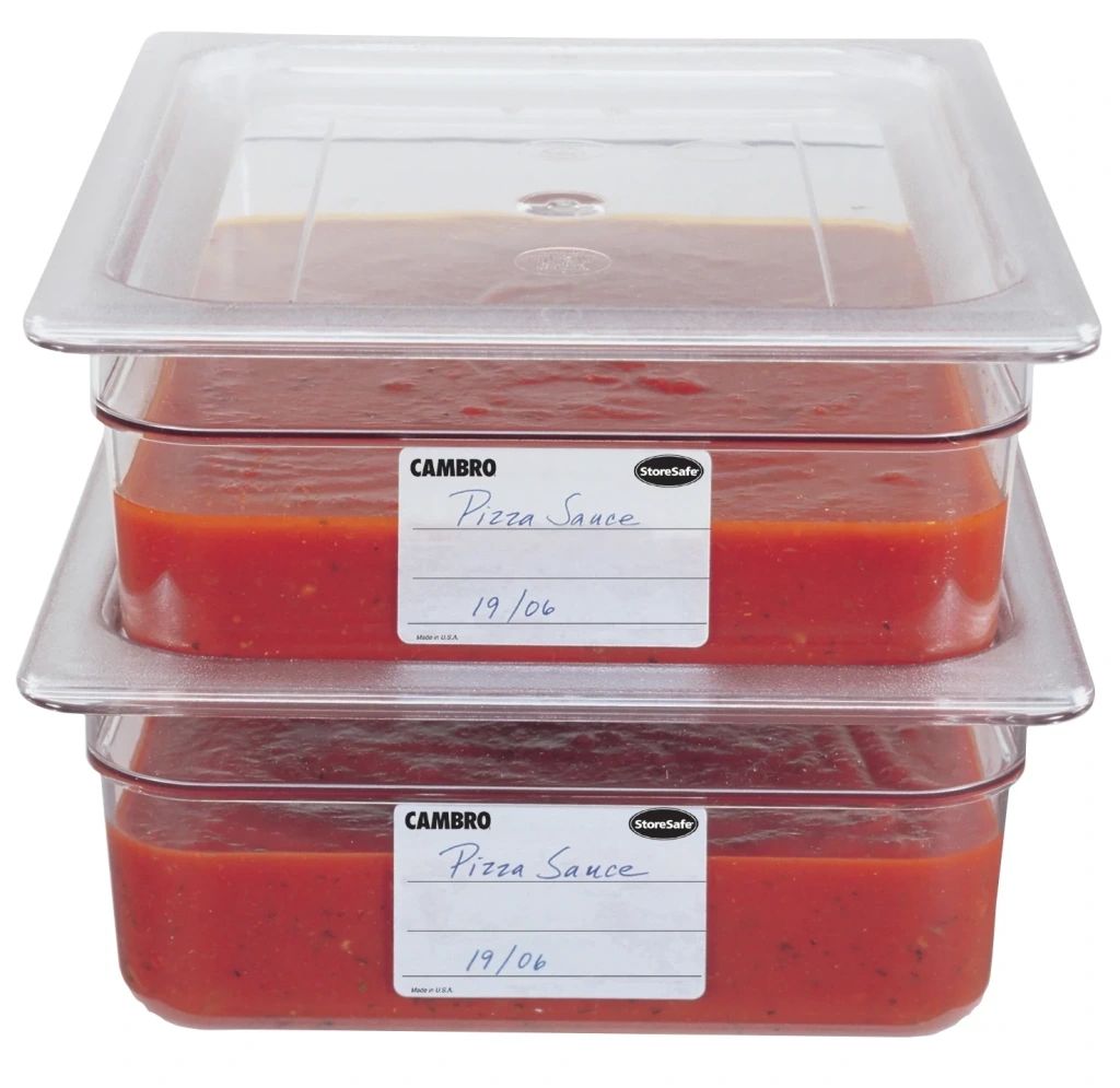 Cambro Camwear-Deckel f&uuml;r Speisebeh&auml;lter in halber Gr&ouml;&szlig;e &ndash; transparent (135)