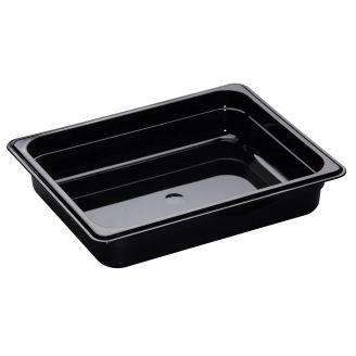 Cambro h-pan half size hoge hitte voedselpannen - zwart (110)