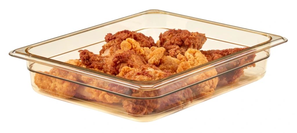 Cambro h-pan half size high heat food pans - amber (150)