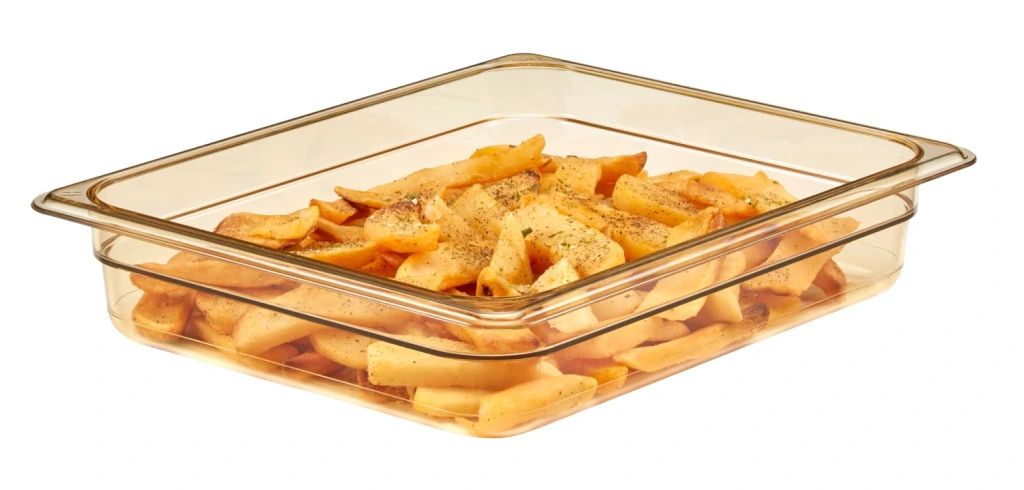 Cambro h-pan half size high heat food pans - amber (150)