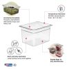Cambro Sartenes Camwear de tama&ntilde;o medio, transparentes (135)