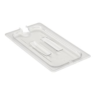 Cambro camwear derde maat voedselpan deksels - transparant (135)