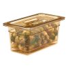 Cambro h-pan trzeci rozmiar wysokotemperaturowe durszlak do żywności - bursztynowy (150)