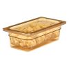 Cambro h-pan trzeci rozmiar wysokotemperaturowe durszlak do żywności - bursztynowy (150)
