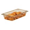 Cambro Sartenes para alimentos de alta temperatura de tama&ntilde;o 1/3 h-pan - color &aacute;mbar (150)