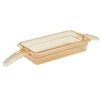 Cambro h-pan dubbele handgreep hoge hitte voedselpan met - amber (150)