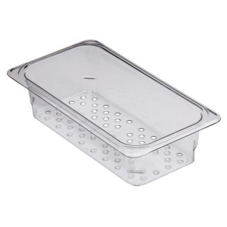 Cambro pojemniki na żywność durszlak Camwear trzeciego rozmiaru - przezroczyste (135)